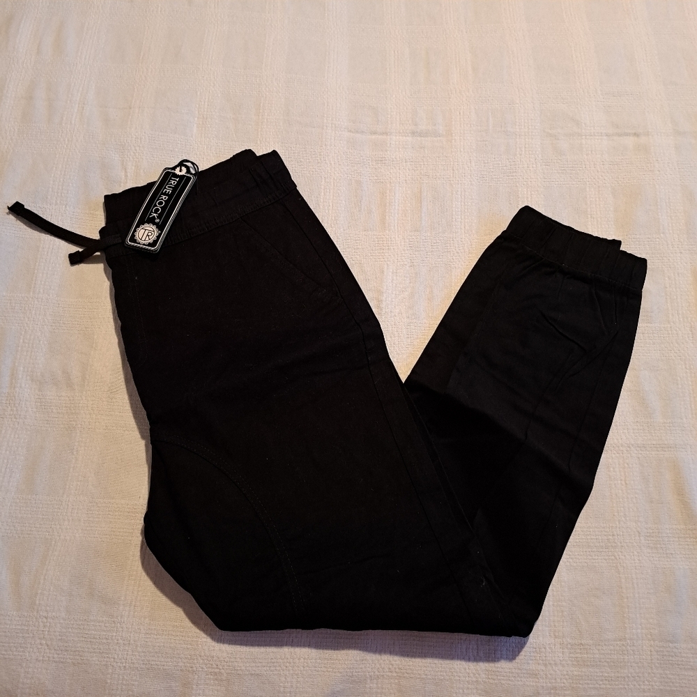 True Rock men's size XL Black Victor twill jogger, NWT
